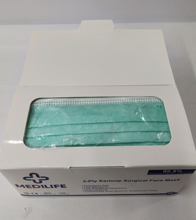 50片/盒Medilife外科一次性口罩 50片/盒Medilife外科一次性口罩